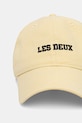 Les Deux czapka z daszkiem męska bawełniana Mini 1001512 żółty SS26