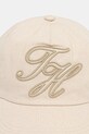 Tommy Hilfiger czapka z daszkiem bawełniana AM0AM14032 beżowy SS26