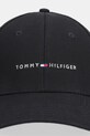 Tommy Hilfiger czapka z daszkiem bawełniana AM0AM14045 czarny SS26