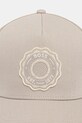 BOSS Orange czapka z daszkiem bawełniana Elliot-Varsity 50555539 szary SS26