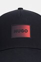 Βαμβακερό καπέλο του μπέιζμπολ HUGO Jude-SL 50555756 μαύρο SS26