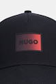 Βαμβακερό καπέλο του μπέιζμπολ HUGO Jude-SL 50555756 μαύρο SS26