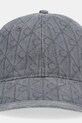 Calvin Klein czapka z daszkiem jeansowa LV04D5048G szary SS26