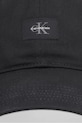 Calvin Klein czapka z daszkiem bawełniana LV04D5077G czarny SS26