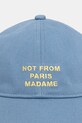 Drôle de Monsieur czapka bejsbolówka męska bawełniana K.CP151.CO138.ATBL niebieski SS26