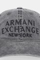 Bavlnená šiltovka Armani Exchange XM002025.AF15502 sivá SS26