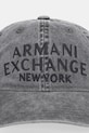 Bavlnená šiltovka Armani Exchange XM002025.AF15502 sivá SS26