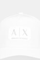 Armani Exchange czapka z daszkiem bawełniana XM002224.AF15502 biały SS26