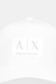 Armani Exchange czapka z daszkiem bawełniana XM002224.AF15502 biały SS26