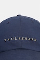 Paul&Shark czapka z daszkiem z dodatkiem lnu 26417102 granatowy SS26