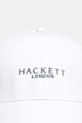 Bavlnená šiltovka Hackett London HM0400074 biela SS26