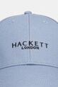 Bavlnená šiltovka Hackett London HM0400074 modrá SS26