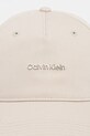 Calvin Klein καπέλο μπέιζμπολ ανδρικό βαμβακερό LV04D5080G μπεζ SS26