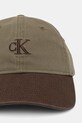 Calvin Klein καπέλο μπέιζμπολ Ανδρικό βαμβακερό LV04D5089G πράσινο SS26