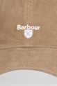 Barbour czapka bejsbolówka męska bawełniana Bayfield MHA0932 brązowy SS26
