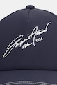 Baseballová čiapka s nádychom hodvábu Emporio Armani EM004851.AF24835 tmavomodrá SS26