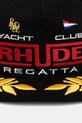 RHUDE czapka z daszkiem bawełniana Regatta Club RHPS26HA01124 czarny SS26