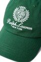 Akcesoria Polo Ralph Lauren czapka z daszkiem bawełniana 710A13274 zielony