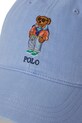 Аксесоари Polo Ralph Lauren Шапка с козирка мъжка от лен 710B14599 син