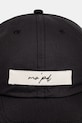 Marc O'Polo czapka z daszkiem męska z dodatkiem lnu 5000008057 czarny SS26