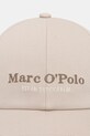 Marc O'Polo czapka z daszkiem męska bawełniana 5000012646 beżowy SS26