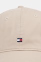 Tommy Hilfiger czapka z daszkiem męska bawełniana AM0AM14099 beżowy SS26