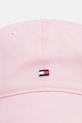 Tommy Hilfiger czapka z daszkiem męska bawełniana AM0AM14099 różowy SS26