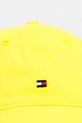 Tommy Hilfiger czapka z daszkiem męska bawełniana AM0AM14099 żółty SS26