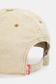 Akcesoria Levi's czapka z daszkiem bawełniana LS MONOGRAM 004BS.0006 beżowy