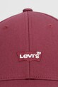 Levi's czapka z daszkiem HOUSEMARK FLEXFIT D7723 bordowy SS26
