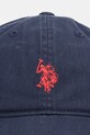 U.S. Polo Assn. czapka z daszkiem bawełniana OUTLINE DHM WASHED CASUAL MUP3426 granatowy SS26