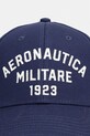 Aeronautica Militare czapka z daszkiem bawełniana HA1241UCT02261 granatowy SS26