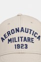 Aeronautica Militare czapka z daszkiem bawełniana HA1241UCT02261 beżowy SS26