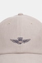 Aeronautica Militare czapka z daszkiem męska lniana HA1245UCT04293 beżowy SS26