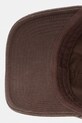 Aeronautica Militare czapka z daszkiem męska lniana brązowy HA1245UCT04293