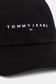 Tommy Jeans czapka z daszkiem męska bawełniana AM0AM14198 czarny SS26
