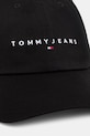 Tommy Jeans czapka z daszkiem męska bawełniana AM0AM14198 czarny SS26