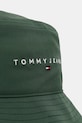 Tommy Jeans καπέλο bucket ανδρικό βαμβακερό AM0AM14201 πράσινο SS26