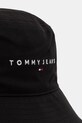 Tommy Jeans καπέλο bucket Ανδρικό βαμβακερό AM0AM14201 μαύρο SS26