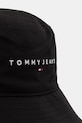 Tommy Jeans καπέλο bucket Ανδρικό βαμβακερό AM0AM14201 μαύρο SS26