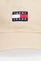 Tommy Jeans czapka bejsbolówka męska bawełniana AM0AM14266 beżowy SS26