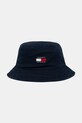 Tommy Jeans Καπέλο bucket ανδρικό βαμβακερό σκούρο μπλε AM0AM14267
