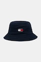 Tommy Jeans Καπέλο bucket ανδρικό βαμβακερό σκούρο μπλε AM0AM14267
