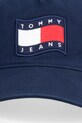 Tommy Jeans Καπέλο μπέιζμπολ Ανδρικό βαμβακερό AM0AM14289 σκούρο μπλε SS26