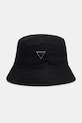 Guess bucket klobuk moški bombažni črna AM9608.POL01