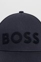 BOSS Green шапка с козирка мъжка от памук Golf 50560379 тъмносин SS26