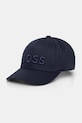 BOSS czapka z daszkiem bawełniana Boss aplikacja granatowy 50556418