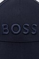 BOSS czapka z daszkiem bawełniana Boss 50556418 granatowy SS26