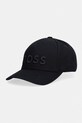 BOSS czapka z daszkiem bawełniana Boss aplikacja czarny 50556418