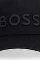 BOSS czapka z daszkiem bawełniana Boss 50556418 czarny SS26